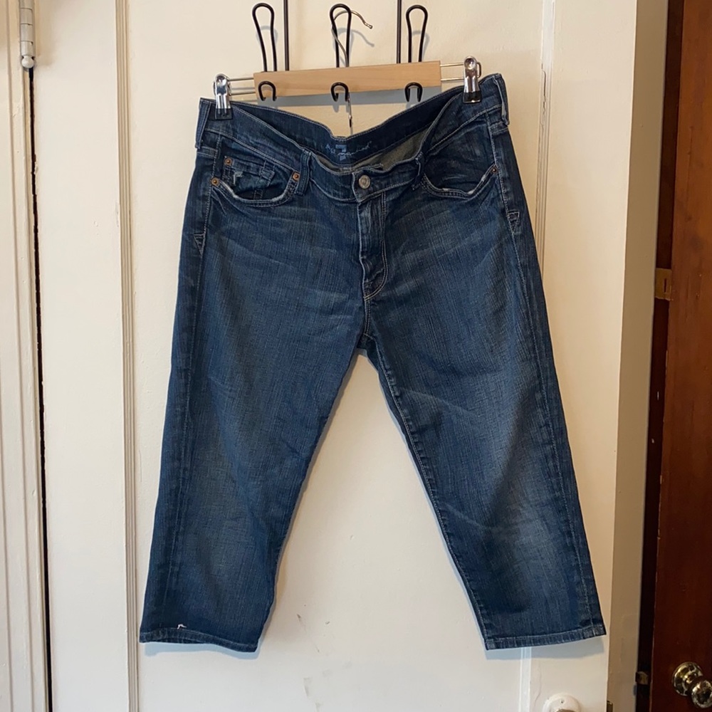 7 for All Mankind Jean denim slouchy capris